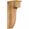 Ekena Millwork Del Monte Rough Sawn Corbel w/Backplate, Western Red Cedar, 8"W x 14"D x 30"H COR08X14X30DEL01RWR - alternate 1